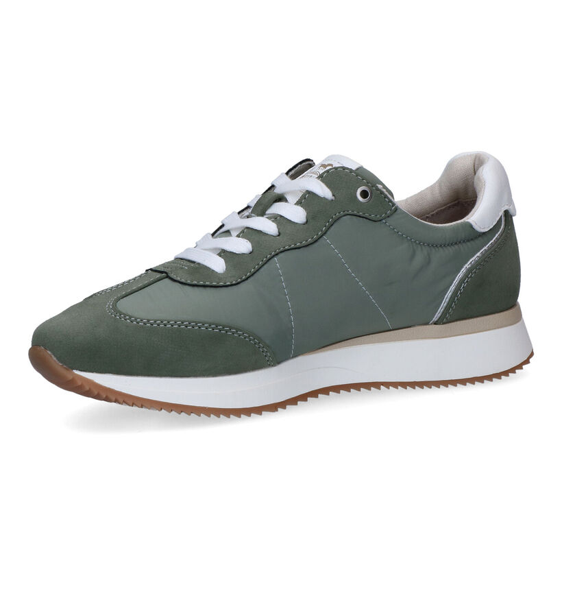 Mustang Kaki Sneakers voor dames (305347) - geschikt voor steunzolen