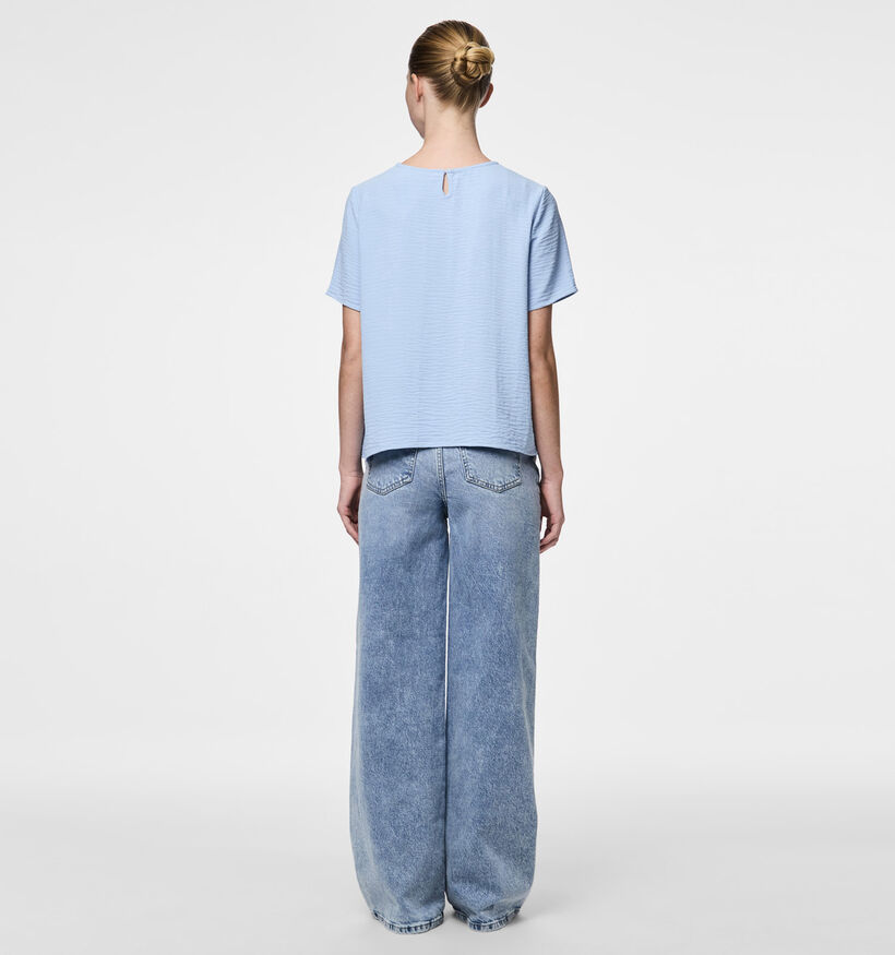 Pieces Anna Blauwe T-shirt voor dames (351096)