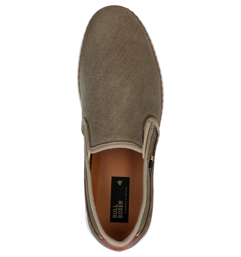 Bullboxer Taupe Instappers in daim (275352)