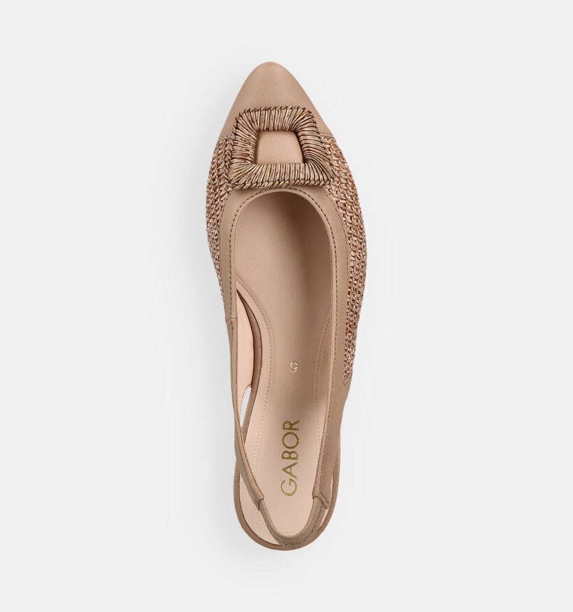 Gabor Best Fitting Beige Slingback Pumps voor dames (373301)