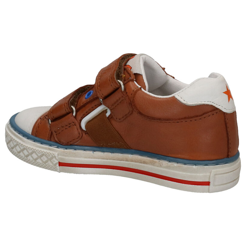 Little David Patton Cognac Velcroschoenen in leer (273224)