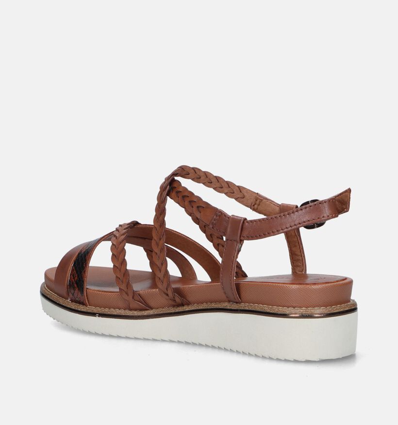 Tamaris Cognac Sandalen Met Sleehak voor dames (338273)