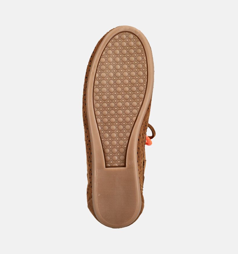 Shoecolate Chaussures plates en Cognac pour femmes (384041)