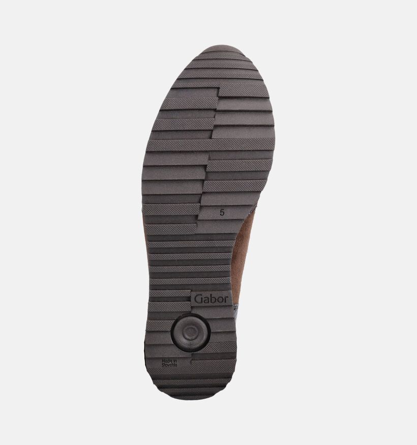 Gabor Comfort Bruine Schoenen met Veter en Rits voor dames (380043) - geschikt voor steunzolen
