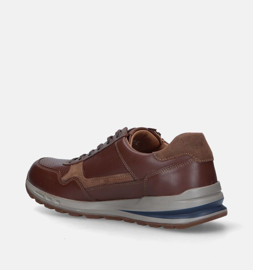 Mephisto Bradley Randy Cognac Veterschoenen voor heren (345982) - geschikt voor steunzolen