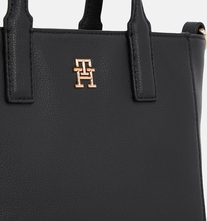 Tommy Hilfiger Soft Logo Mini Tote Zwarte Handtas voor dames (349980)