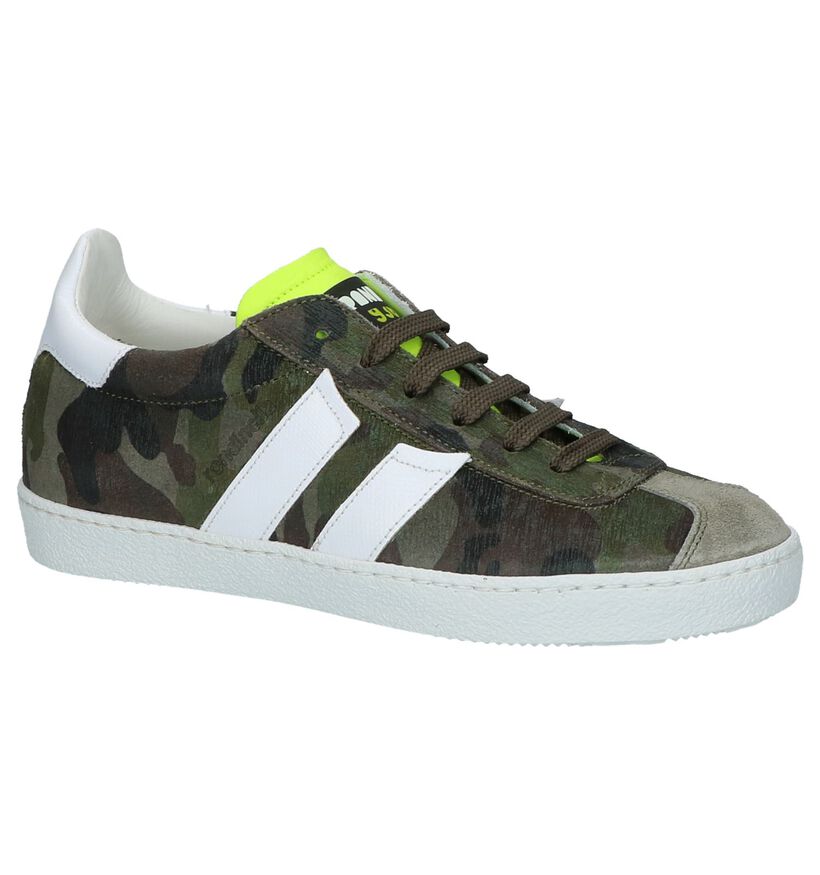 Rondinella Camouflage Print Geklede Sneakers, , pdp
