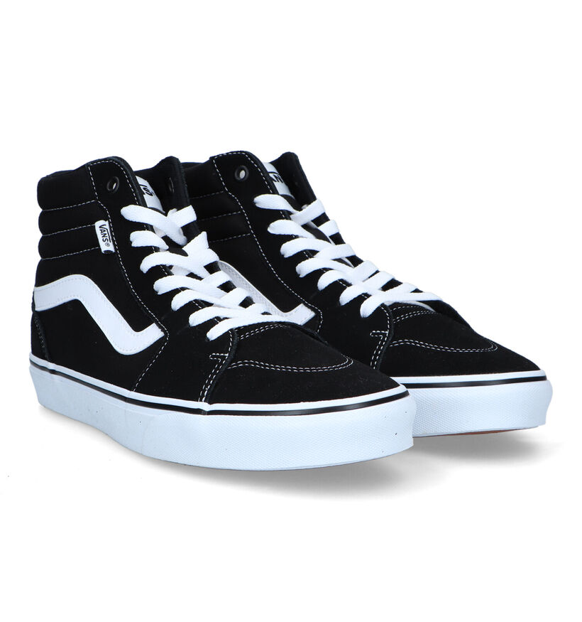 Vans Filmore Hi Baskets de skate en Bleu pour hommes (337030)