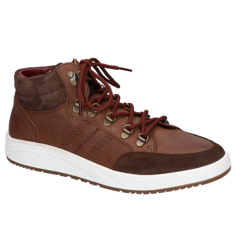 River Woods Ron Taupe Hoge Schoenen in leer (260321)