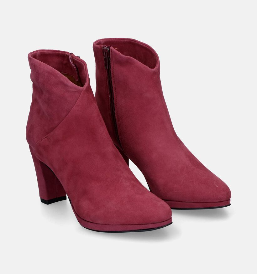 Signatur Bottines à talons en Rose foncé pour femmes (317515)