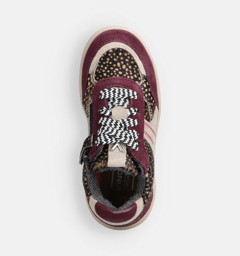 Vingino Baskets basses en Bordeaux pour filles (364649) - pour semelles orthopédiques