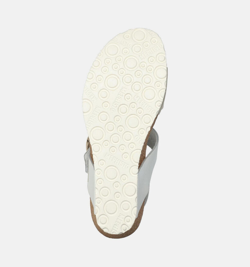 Mephisto Leandre Witte/Gouden Sleehak Sandalen voor dames (369956)
