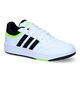 adidas Hoops 3.0 Witte Sneakers voor jongens, meisjes (324322) - geschikt voor steunzolen