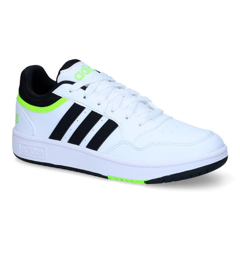 adidas Hoops 3.0 K Witte Sneakers voor jongens, meisjes (343253)