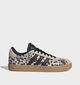 adidas VL Court 3.0 Beige/Zwarte Sneakers voor dames (380336)