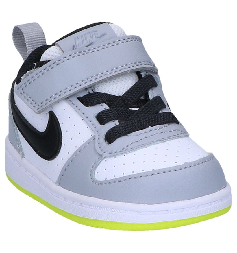 Nike Court Borough Baskets en Blanc pour filles, garçons (322316)