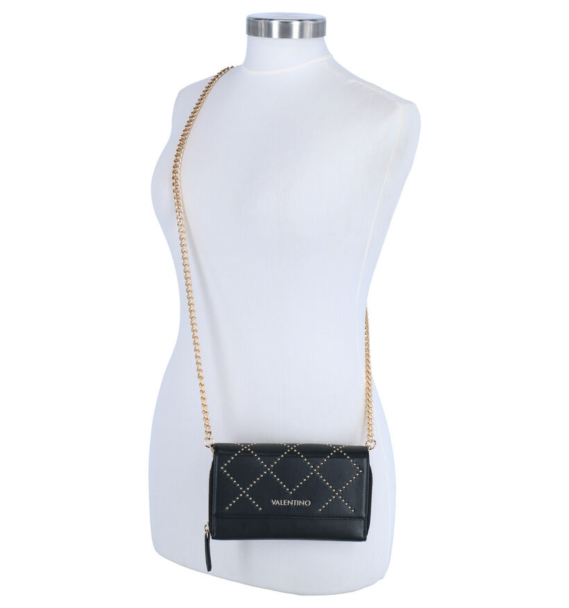 Valentino Handbags Mandolino Sac porté croisé en Noir en simili cuir (259234)