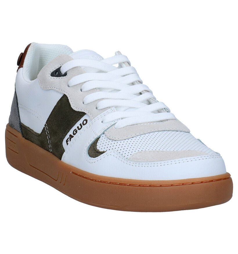 Faguo Ceiba Witte Sneakers in leer (281079)