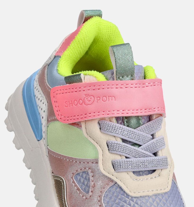 Shoo Pom Joggy Scratch Baskets en Blanc/Color block pour filles (370962) - pour semelles orthop&eacute;diques