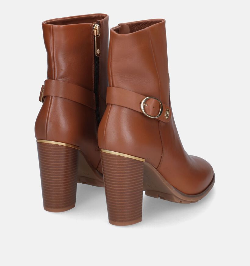 Tommy Hilfiger Belt Bottillons en Camel en cuir (314021)