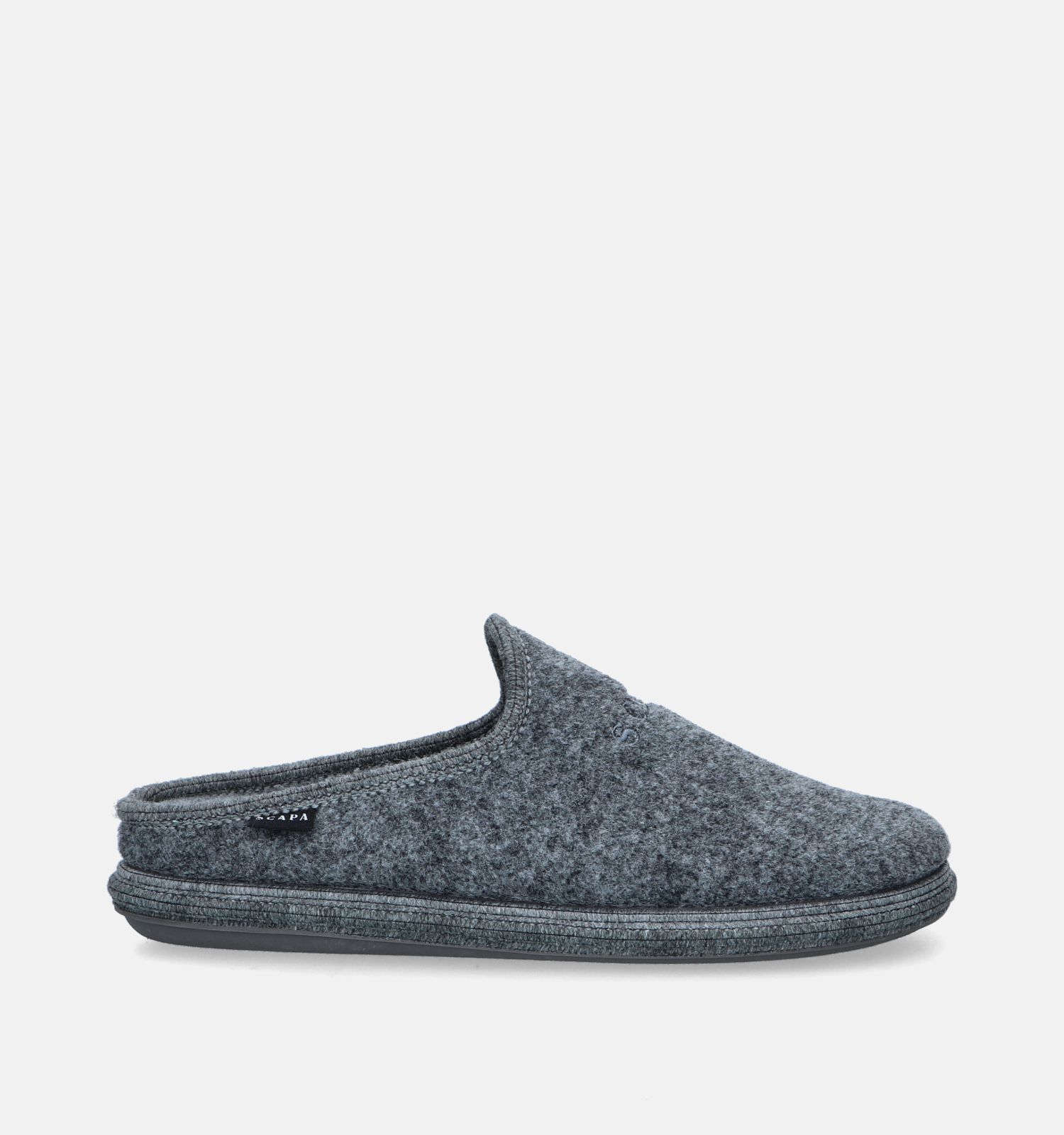 Scapa Grijze Pantoffels voor steunzolen Heren Pantoffels Online op TORFS.BE