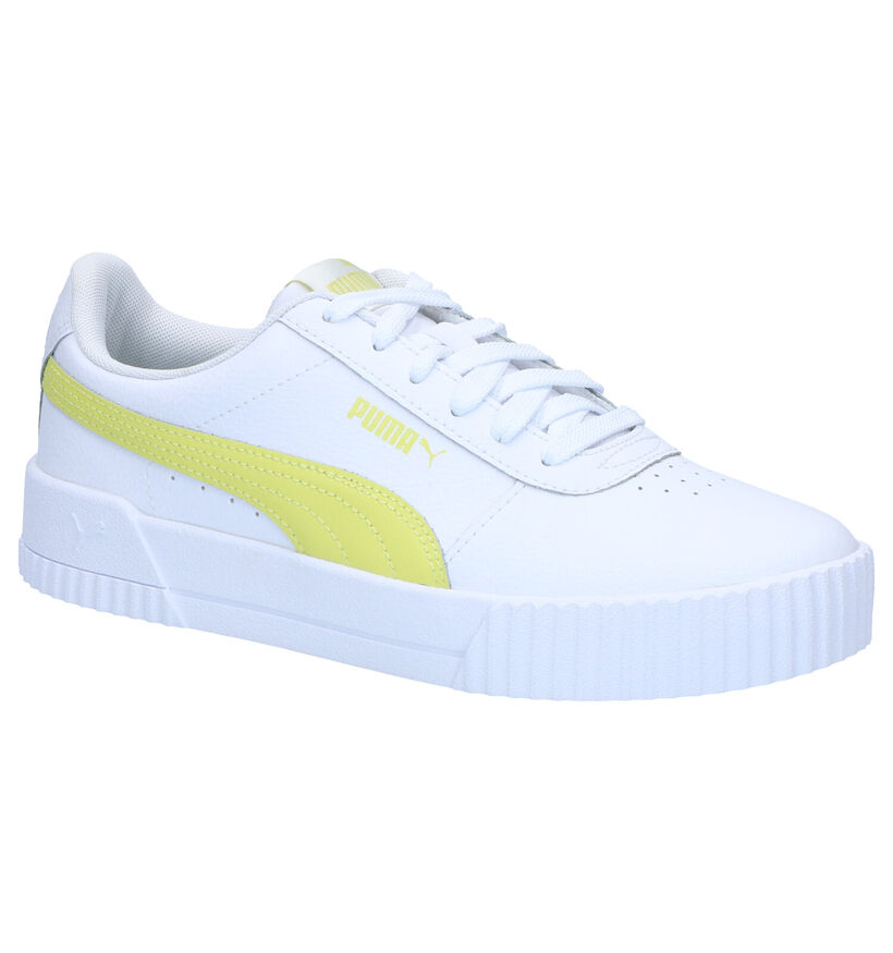 Puma Carina Witte Sneakers in kunstleer (276773)