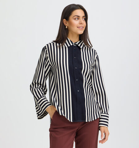 Fransa Blouses Blauw