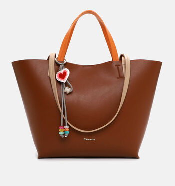 Tamaris Shoppers Geel/Cognac/Groen