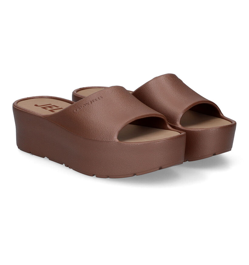 Lemon Jelly Sunny Bronzen Badslippers voor dames (310276) - geschikt voor steunzolen