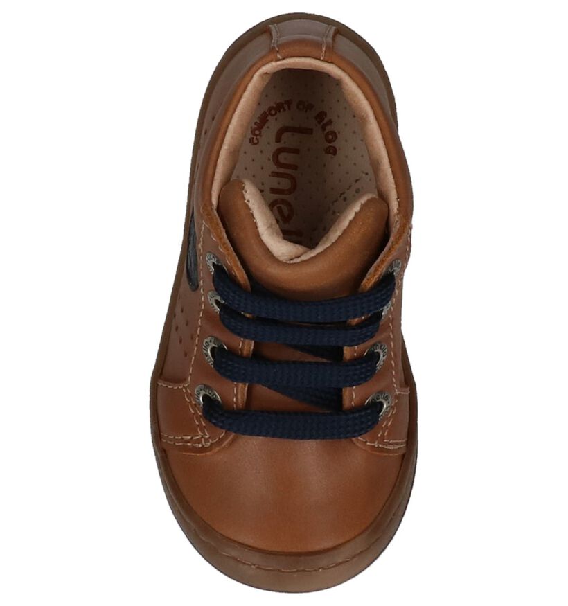 Lunella Chaussures hautes en Cognac en cuir (223022)