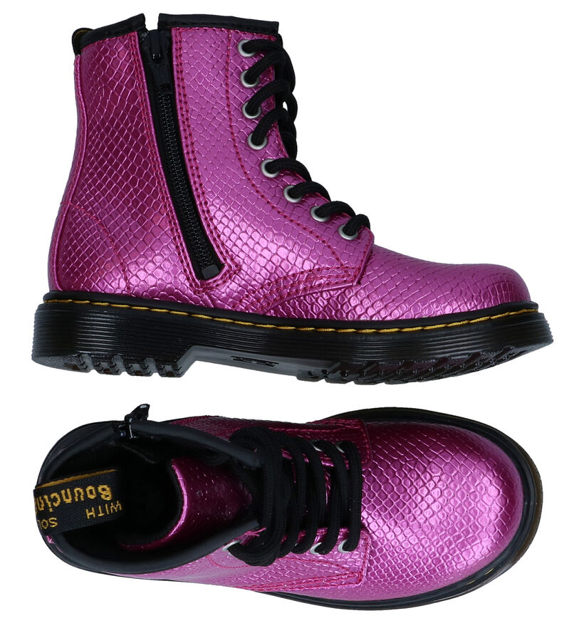 Dr.Martens 1460 J Bottines en Noir pour filles (312772)