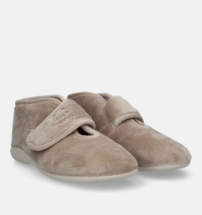 Hush Puppies Orill Pantoufles hautes en Beige pour femmes (329611)