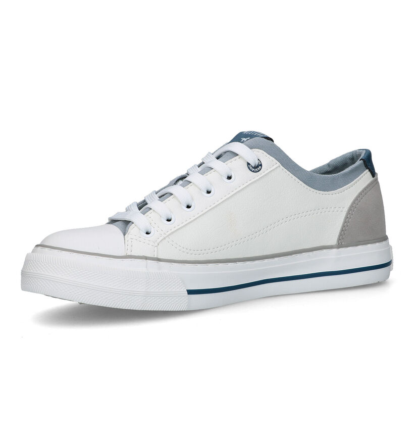 Mustang Baskets casual en Blanc en simili cuir (323489)