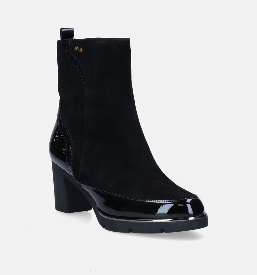 Nathan-Baume Bottines à talons en Noir pour femmes (348343) - pour semelles orthopédiques