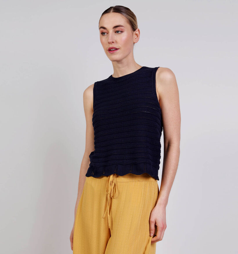 JDY Tanja Donkerblauwe Top voor dames (370040)