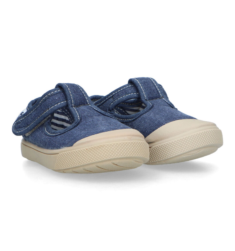 Ani Chaussures à scratch en Bleu pour garçons (340009)