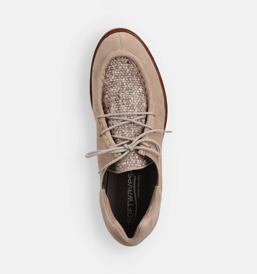 Softwaves Chaussures à lacets en Beige pour femmes (364900) - pour semelles orthopédiques