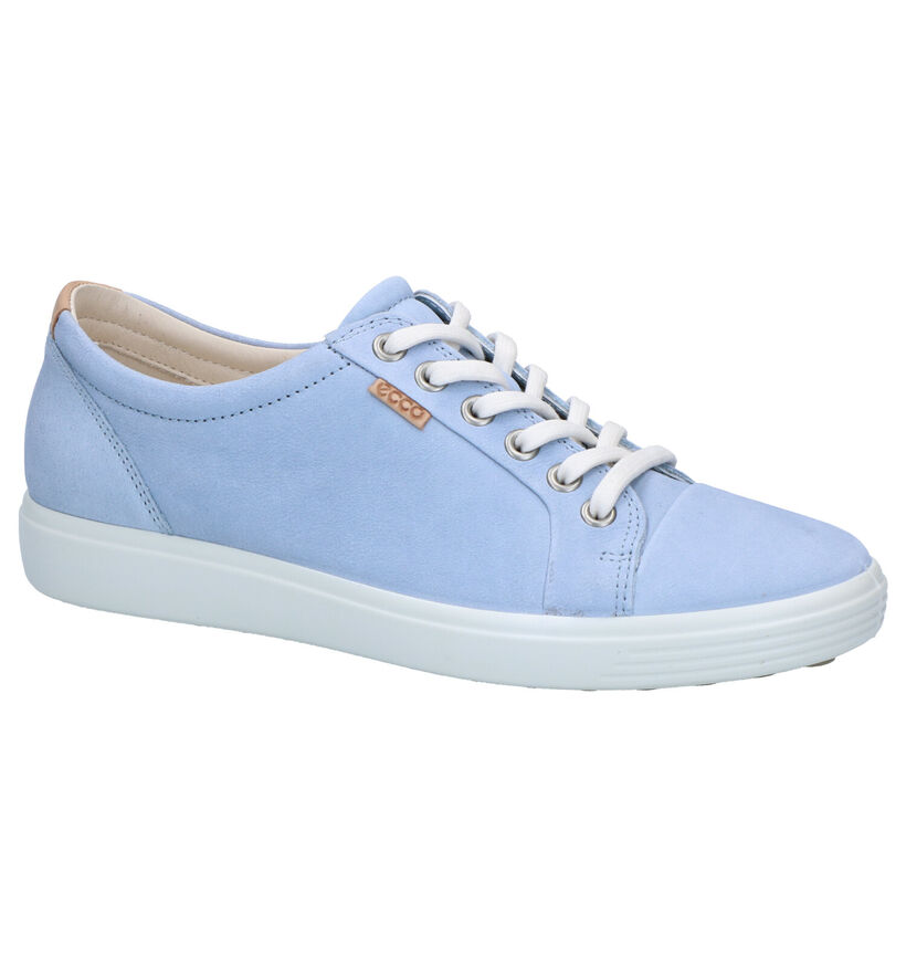 ECCO Soft Chaussures à lacets en Taupe en daim (287332)