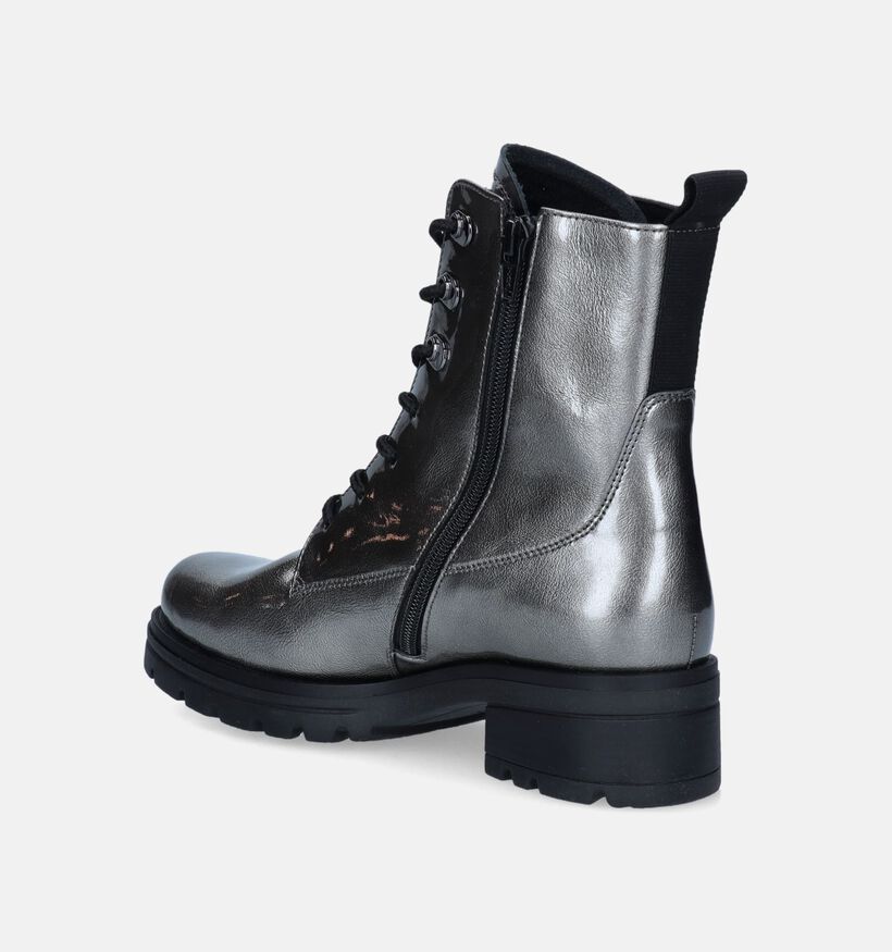 Gabor OptiFit Zilveren Bottines voor dames (348074) - geschikt voor steunzolen