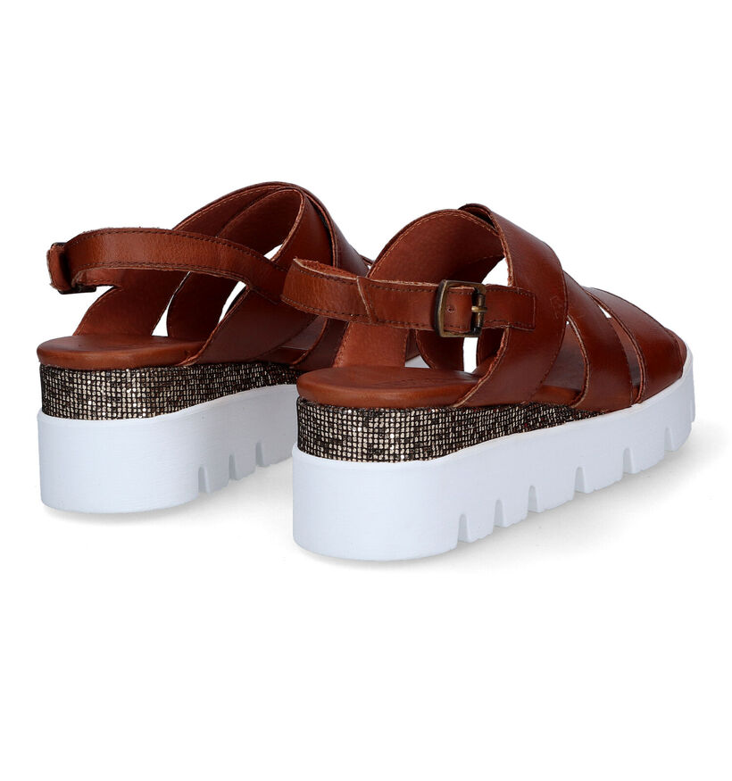 Sweet Lemon Sacoh Sandales en Cognac en cuir (308844)