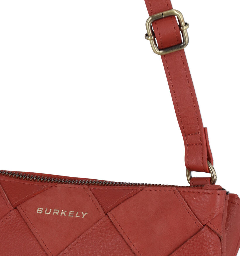 Burkely Even Ella Groene Crossbody Tas in leer (308806)