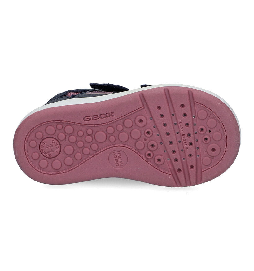 Geox Biglia Zwarte Babyschoentjes in leer (312539)