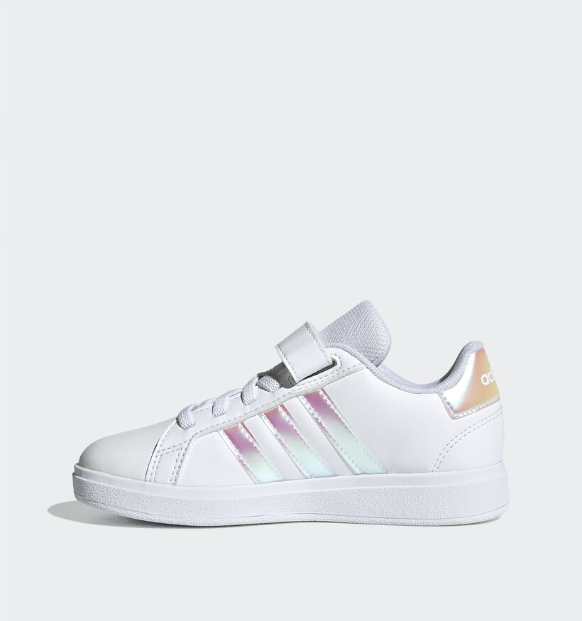 adidas Grand Court 2.0 Witte Sneakers adidas Grand Court 2.0 Witte Sneakers voor meisjes (359666) - geschikt voor steunzolen