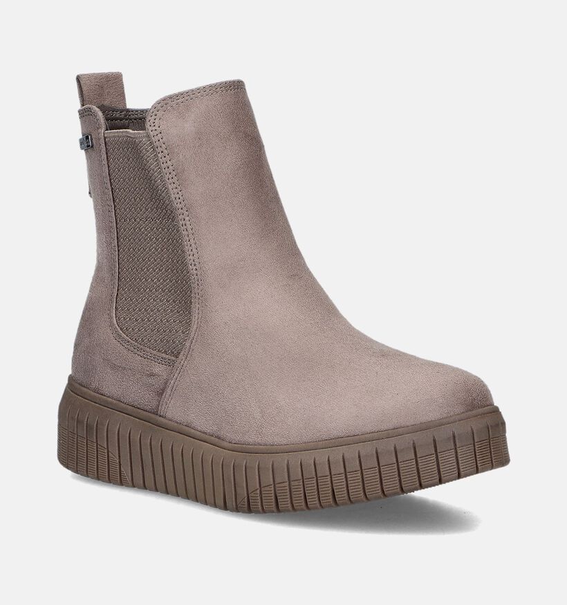 Jana Taupe Chelsea boots voor dames (346394)