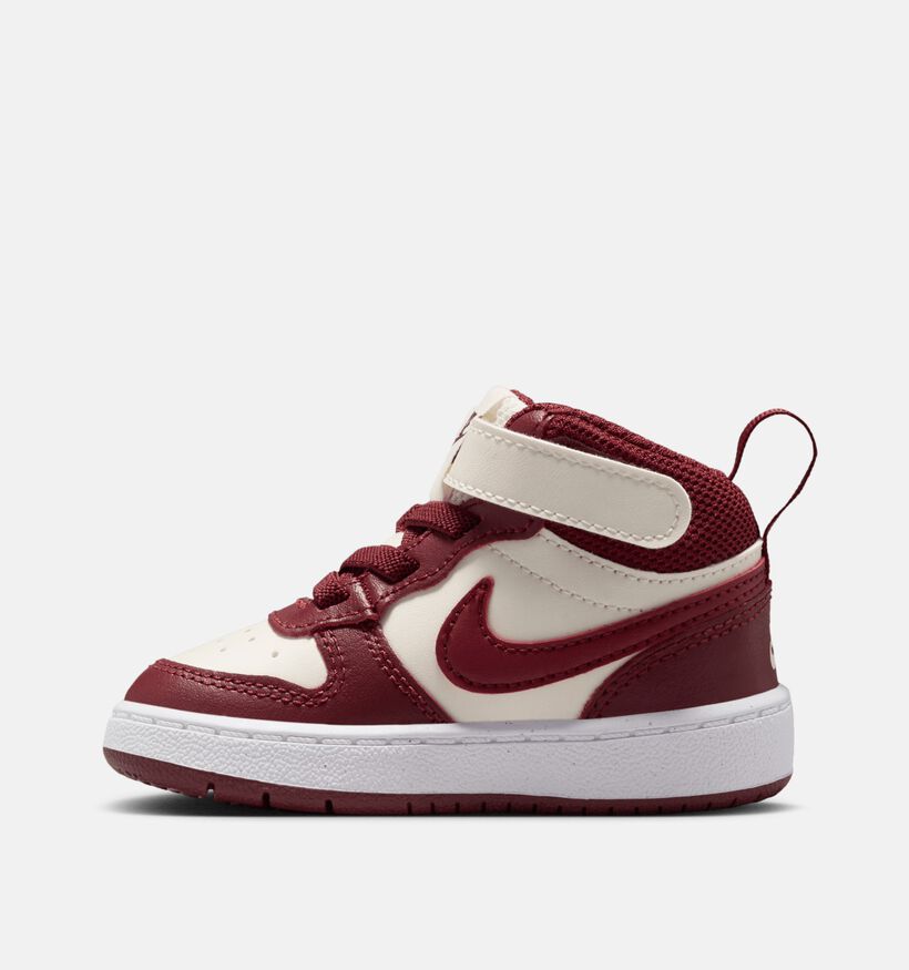 Nike Court Borough Bordeaux Hoge Sneakers voor jongens, meisjes (359815)