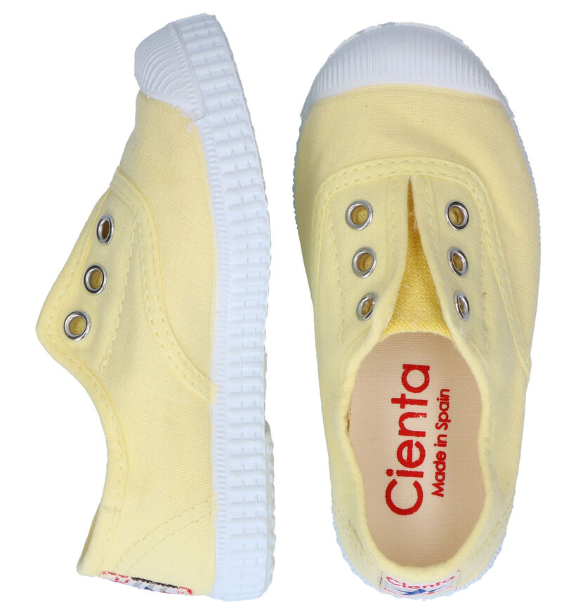 Cienta Slip-ons en Jaune pour filles (339782) - pour semelles orthopédiques