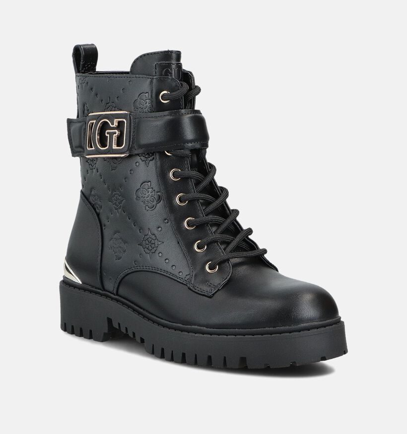 Guess Oranda Boots à lacets en Noir pour femmes (359539) - pour semelles orthopédiques