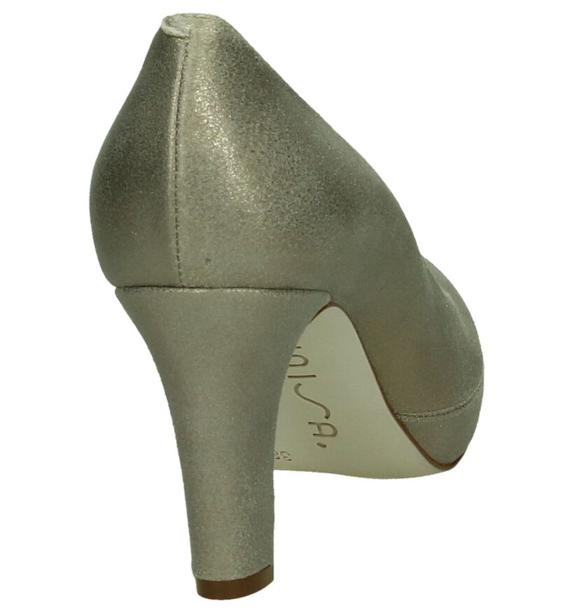 Unisa Numar Taupe Pumps High Heels, , pdp