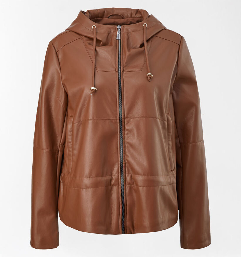 comma Bruine Leatherlook Jas (313215)