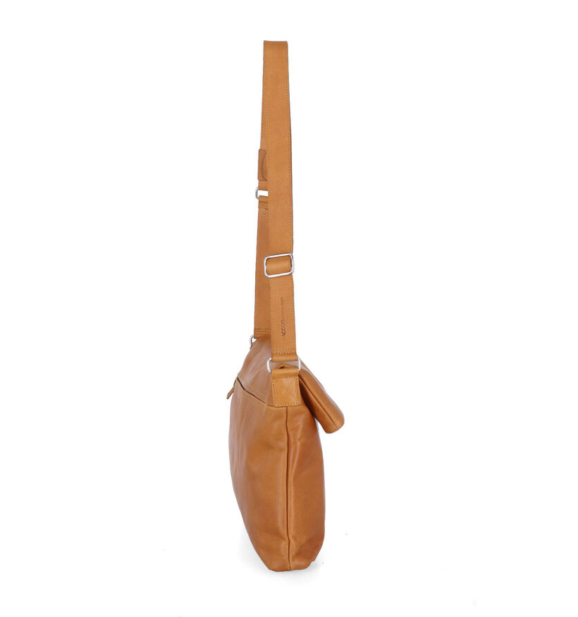 Saccoo Satipo Gele Crossbody Tas in leer (310439)